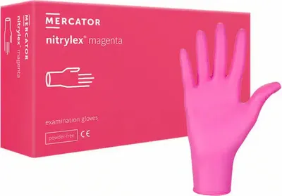 Produktbild von Guantes desechables nitrylex® magenta, Größe:L - 1000 Stück