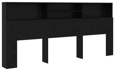 Obrázok produktu pre vidaXL Skriňa s čelom čierny dubový vzhľad 220 x 19 x 101,5 cm