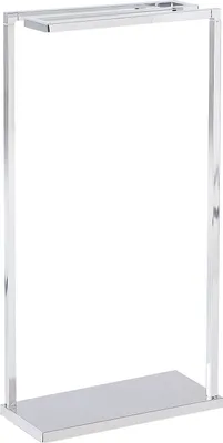 Produktbild von BELIANI Handtuchständer Silber 42 x 83 cm aus Stahl Glänzend 3 Reihen Ständer für Handtücher Moderne Badaccessoires