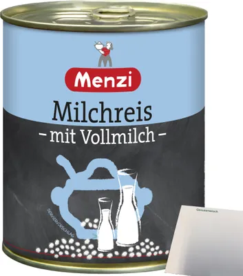 Produktbild von Menzi Milchreis mit Vollmich (800g Dose) + usy Block