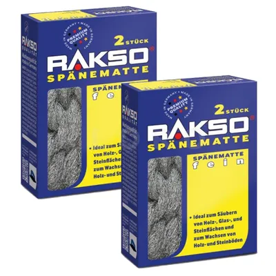 Produktbild von RAKSO® Spänematte Sorte fein 4 Stück 282003 Stahlwollematte