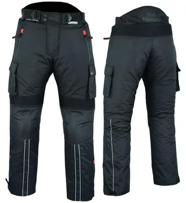Produktbild von BULLDT Motorradhose Cargo Textilhose Cargohose Schwarz, Größe:46/XS