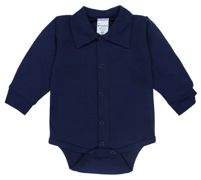 Produktbild von TupTam Baby Jungen Langarm oder Kurzarm Body mit Kragen  e Materialen , Farbe: Dunkelblau, Größe: 80