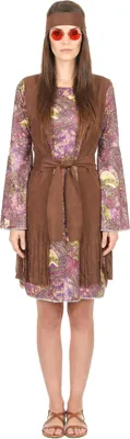 Immagine prodotto di Costume da donna hippie con gilet a frange color marrone - M/L