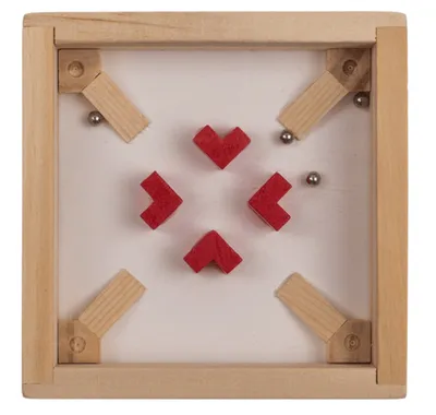 Produktbild von GiftyCity Holzspiel, Labyrinth, weiß