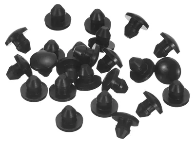 Silikon-Stopfen 38 Stück, rund, für 4,5 mm Löcher, schwarz