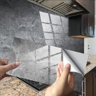 Immagine prodotto di Adesivi murali in PVC 12x6 pollici, autoadesivi e resistenti all'acqua, per cucina, armadi, mobili e tavoli