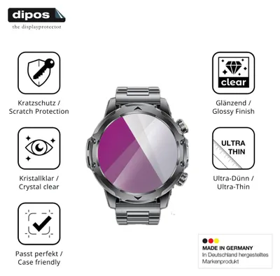 Produktbild von 6x Schutzfolie für FitVigor EF23 klar Displayschutzfolie Folie Display Schutz dipos