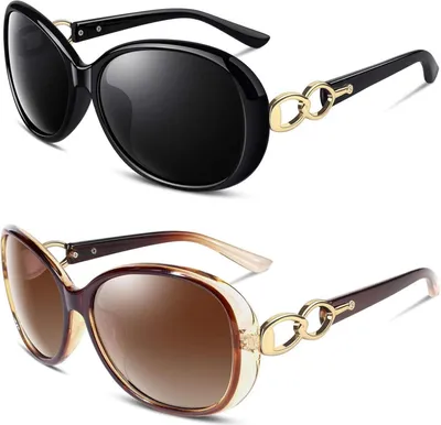 Image de Lunettes de soleil Sunier Femmes Polarisées Grande Élégance Vintage Oversize Protection UV400