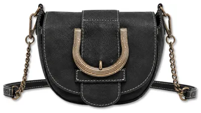 Produktbild von Umhängetasche Vintage Nappa halbrunde Ledertasche,  Italy von collezione alessandro