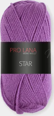 Produktbild von Pro Lana Star 50 g anschmiegsame Wolle für Anfänger und Könner (100 % Polyacryl) 135 m Farbe 044