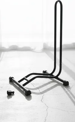 Produktbild von Schramm® Fahrradständer freistehend Bodenständer schwarz oder silber 38×42×75