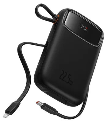 Zdjęcie produktu dla Baseus Qpow2, 20000 mAh, Litowo-polimerowy (LiPo), Power Delivery, Szybkie ładowanie, 22,5 W, Czarny