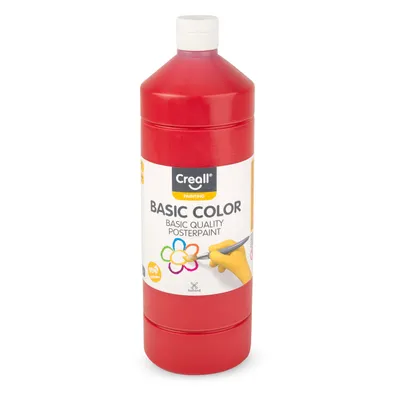 Image de Peinture scolaire Creall rouge, 1 litre