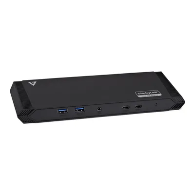 Zdjęcie produktu dla V7 DOCKUSBC, dokowanie, USB 3.2 Gen 1 (3.1 Gen 1) Type-A, 65 W, czarny, Chiny, CE, FCC, RoHS