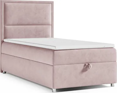 Produktbild von Best for Home Boxspringbett mit Bettkasten Trinity K11-SINGLE 100x200 Bonellfederkern inkl. Topper - Rosa