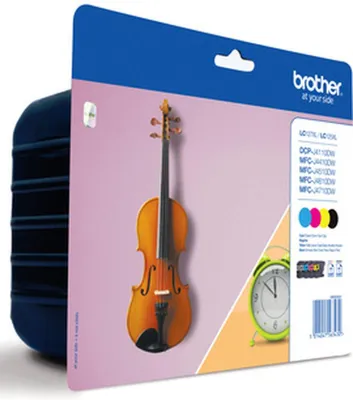 Produktbild von Brother LC127XLVALBP, Schwarz, Cyan, Magenta, Gelb, 4 Stück(e), 1200 Seiten, 1200 Seiten, Multipack