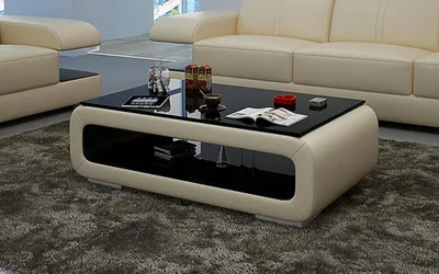 Immagine prodotto di Couchtisch Leder Kunstleder " Freie Farbwahl " - Kindersichere Couchtische Tisch