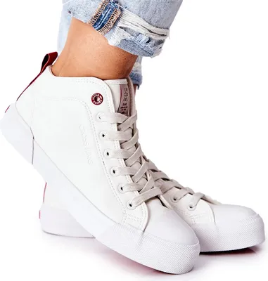 Zdjęcie produktu dla Damskie Wysokie Trampki Cross Jeans II2R4033C Białe 37