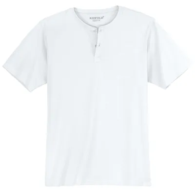 Produktbild von Redfield T-Shirt weiß mit Knopfleiste Übergröße