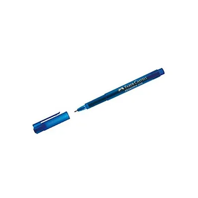 Produktbild von Faber-Castell 155451 - Fineliner Broadpen 1554, 0.8 mm, blau, 1 Stück