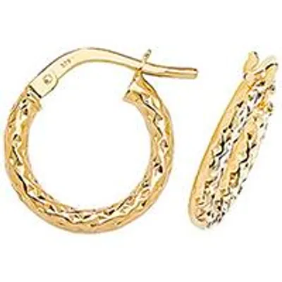 Produktbild von Moderne 9 Karat (375) Gold Damen - Paar Creolen - 8mm; TRS38429MM8