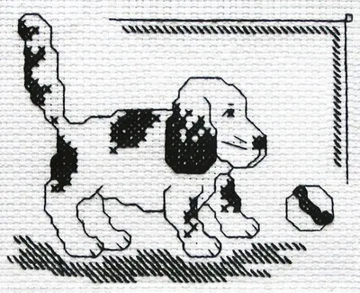 Obrázek produktu pro Sada křížkového vyšívání Miss "Let's Play!", 13x11cm