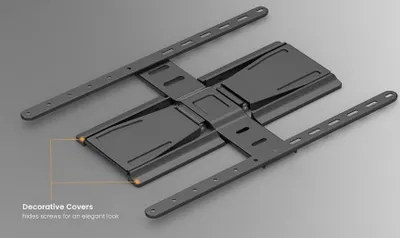 Produktbild von Equip Wandhalterung 43"-90"/1TFT Slim/V.b 1Gelenk 50Kg sw retail