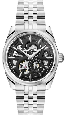 Produktbild von Thomas Sabo WA0409-201-203 Herrenuhr Automatik Schwarz 41mm 5ATM