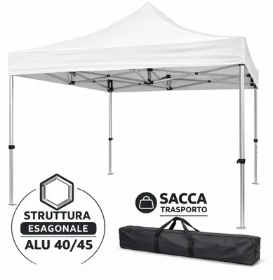 Productafbeelding van Market-Pro 3x3 Opvouwbaar Gazebo Aluminium Wit