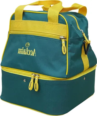 Productafbeelding van Bowling Tas - Sporttas Accessoiretas - Sport Spullen - Verwijderbare Verdelers - 32 x 18 x 33 cm - Zwart