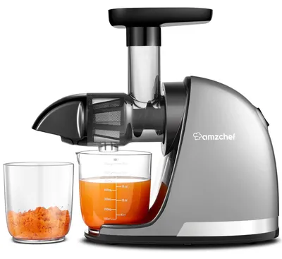 Produktbild von AMZCHEF Entsafter Gemüse und Obst - Entsafter Slow Juicer mit Rückwär