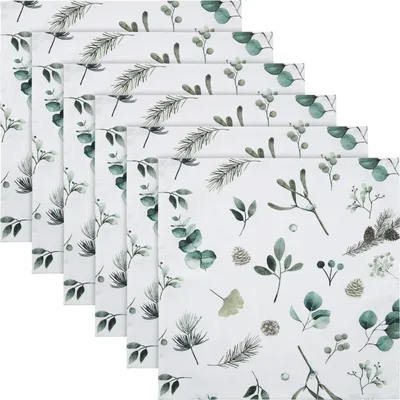 Produktbild von REDBEST Serviette 6er-Pack natur-grün 40x40 cm