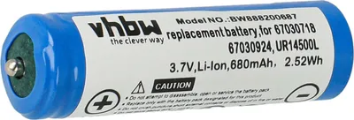 Produktbild von vhbw Akku kompatibel mit Braun C + R 8385, 8377, 8374 Rasierer (680 mAh, 3,7 V, Li-Ion)