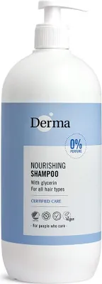 Produktbild von Derma Family Shampoo 1,0L mit Dosierspender, skandinavische Rezeptur, milder Duft