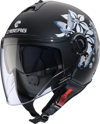 Produktbild von Caberg Riviera V4 X Mia Jethelm Matt-Schwarz / Weiss-Grau-Hellblau S