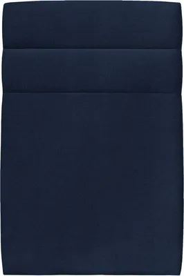 Imagen del producto de Cabecero modelo Líneas – Tela de terciopelo azul océano, 90 cm