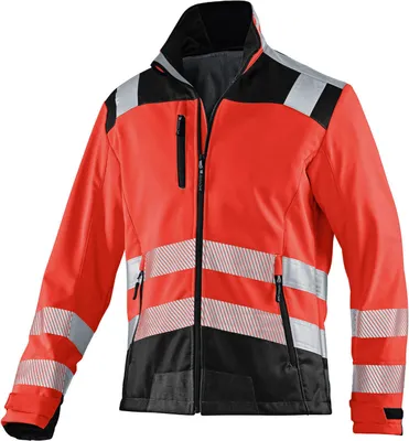 Produktbild von Kübler Reflectiq Softshell Jacke PSA 2 warnrot/schwarz Gr. 4XL