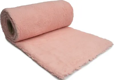 Obrázek produktu pro Minky Sherpa jehněčí Umělá kožešina pudrově růžová 50x160 cm