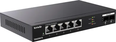 Produktbild von Tenda TEM2007X network switch 2.5G Ethernet (100/1000/2500) Desktop Black