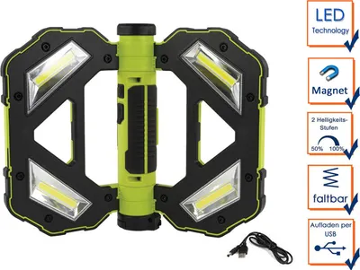 A product image with accompanying feature callouts.