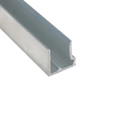 Produktbild von Alu-Abschlussprofil für Stegplatten aus XT PC PMMA Acrylglas Aluminium U-Profil mit Tropfkante (Stärke 10mm - Länge 1050mm)