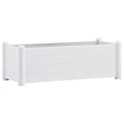 Image de vidaXL Plateau de jardin PP blanc 100x43x35 cm