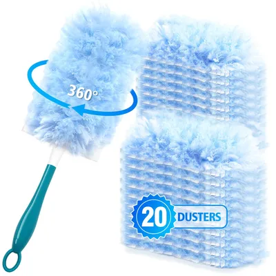 Imagen del producto de Conjunto de plumillas de microfibra para quitar el polvo, eficaz para la limpieza, de 3 piezas, ideal para el hogar