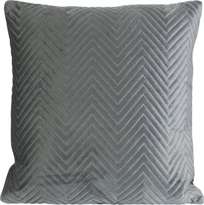 Produktbild von Dekorativer Kissenbezug Sofakissen SOFIA dunkelgrau 45x45 dunkelgrau