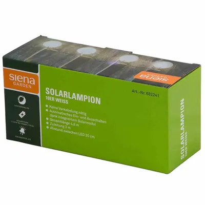 Image de Siena Garden Lampe solaire à 10 LEDs pour l'extérieur