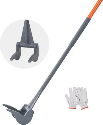 Image de Broyeur de palettes 137,2cm Lève-lattes 907kg de capacité de charge Pied de biche Q235 Acier au carbone Pied de biche et de démolition avec gants Pallet Buster construction universelle