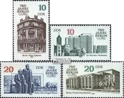 Produktbild von Briefmarken DDR 1987 Mi 3075-3078 (kompl.Ausgabe) gestempelt 750 Jahre Berlin (II)