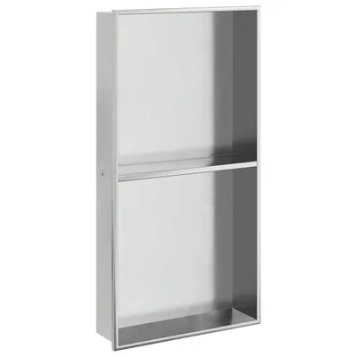 Produktbild von vidaXL Duschnische Silbern Gebürstet 32x62x9 cm Edelstahl