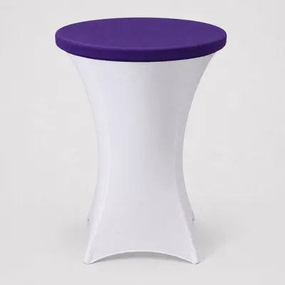 Obrázok produktu pre Strečový poklop na barový bistro stolík Ø 80 cm – elastický, nekrčivý - Fialová